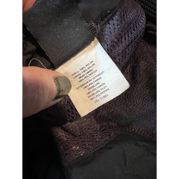 Vintage Patagonia Mens Ski  Black Nylon Pants With Elastic Waist & Ankle Cuffs - Picture 2 of 12